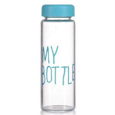 High Quality Recycled Custom Empty Glass Water Bottle With Cloth Bag 