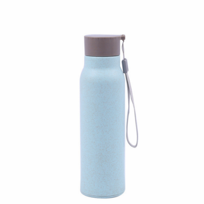 Wholesale Chinese Children's Student Cup Gift Plastic Shell Bottle Glass with handle outdoor use 