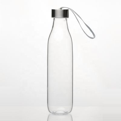 sports drinking glass water bottle with custom logo 