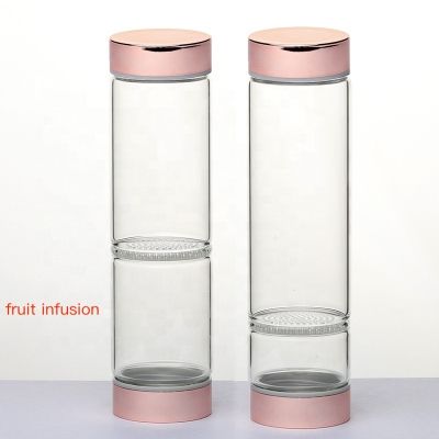 unique bpa free fruit infuser glass water bottles 