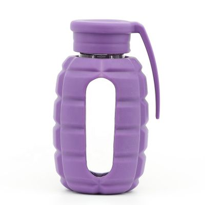 manufacturer unbreakable hydration silicone travel glass water bottle 