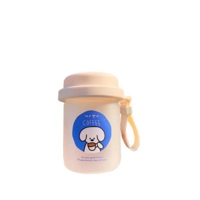 Ins wind dog portable carrying water cup for male and female student couple 