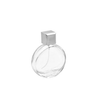 50ml round empty transparent sprayer perfume oil glass bottle for perfume packaging 