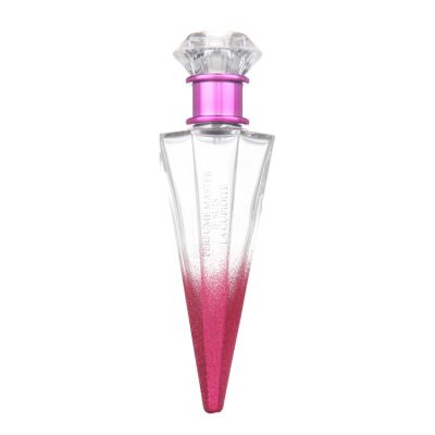 Luxury cone shaped cosmetic bottle set 75ml containers glass cosmetic bottle with packaging 