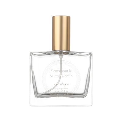 Free Samples Luxury ODM OEM Custom Fashion Clear Silkscreen Spray Perfume Bottles Glass 50ML