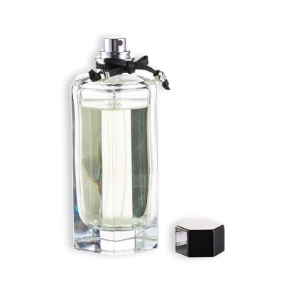 Classic empty glass bottle perfume with cap 