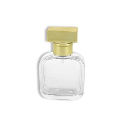 50ml glass spray perfume bottle with silver cap 