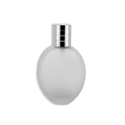 30ml frost glass perfume bottle with silver cap 