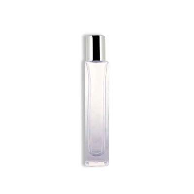 50ml high quality square clear glass perfume bottle with silver cap 
