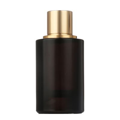 Custom Made Luxury Design Black Cylindrical Empty Perfume Spray Bottles for Sale 