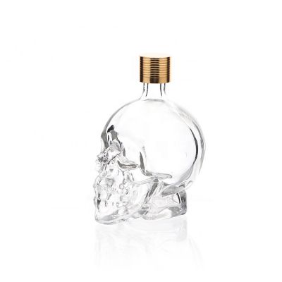 Arabic Refillable Spray Skull Shape Empty Glass Oil Perfume Bottles 30ml