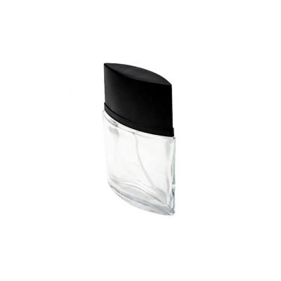 Thick Glass Your Perfume Glass Bottle 50ml With Black Cap 