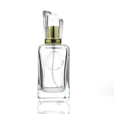 China Luxury Custom Elegant Square Shape Fancy 100m Perfume Bottles Custom Logo 