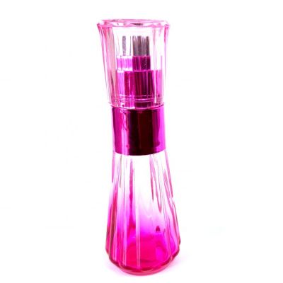 110ml 4 Oz Fancy Petal Slim Design Spray Atomizer Hot Pink Glass Perfume Bottle Fancy With Cap 