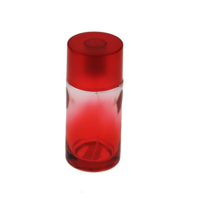 Hot Selling Painted Color Gradient Glass Perfume Bottle 100ml Spray 