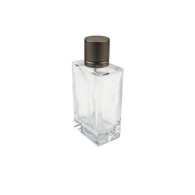 High Quality Empty Square Clear Glass Parfum Bottle 110ml 