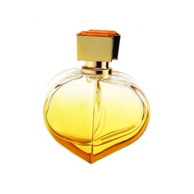 Luxury Gold Cube Heart Shape Atomizer Spray Parfume Bottle 80ml 