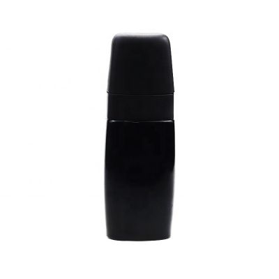Black Fragrance Frosted Perfume Bottles Glass 4OZ Atomizer Spray Black Painting Cover Bottle 