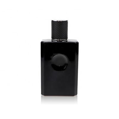 Fashion Design Rectangle Empty Black Perfume Bottle 75 ml For Men 