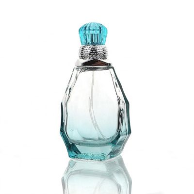 Factory Price Luxury 85ml Unique Shaped Empty Glass Hanging Perfume Bottle