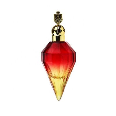 Fancy Gradient Empty Diamond Perfume Spray Bottle 100 ml With Gold Cap 
