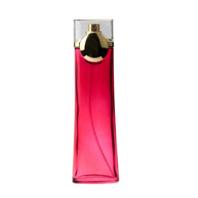 Elegant Retangular 110ml Glass Luxurious Perfume Bottle For Women 