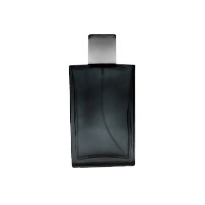 Customize Fragrance Spray Men Dark Blue Square Luxury Perfume Bottle 100 ml
