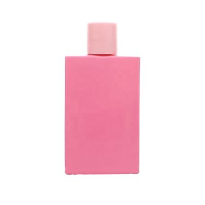 Cute Luxury 100ml Glass Perfume Spray Bottle Square Pink 