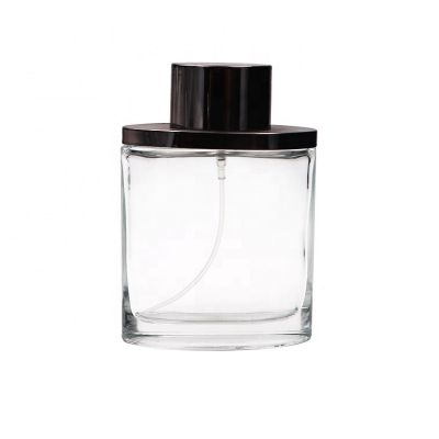 China Men 120ml Square Glass Perfume Bottle With Cap 