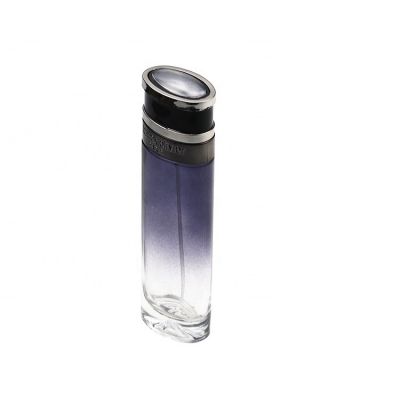 New Design 90ml Flat Square Luxury Crystal Perfume Glass Bottle 