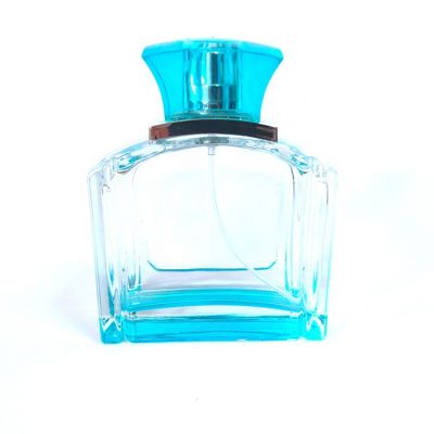 2020 New Hot Custom Blue Glass Perfume Fragrance Bottle 110ml 