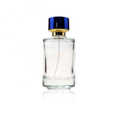 China Luxury Design Crimp Spray Cylinder Glass Perfume Bottle 120ml For Men Cologne 