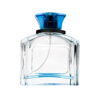 Wholesale Square Spray 110ml Gradient Blue Men Cologne perfume Glass Bottle