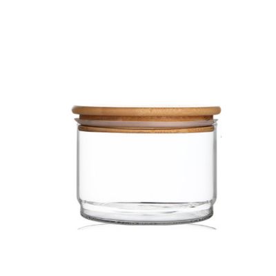High Borosilicate Custom Logo Kitchen Use Food Storage Glass Jar
