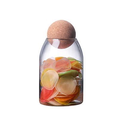 China Wholesale Custom Glass Cans 800ml Handmade Kitchen Using Sealed Glass Food Storage Jar High Borosilicate Glass Tank
