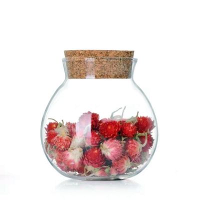 Factory direct supply recycled glass jars heat-resisting high borosilicate glass jar