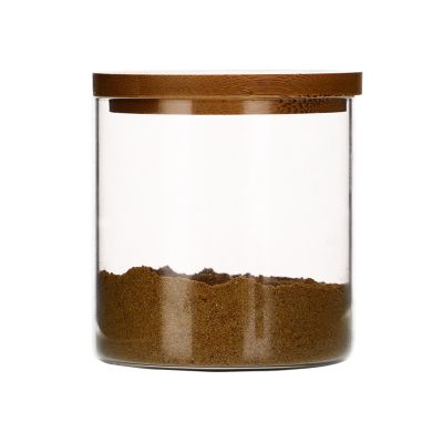 Custom hand-made glass storage jar 300ml kitchen seasoning bottle