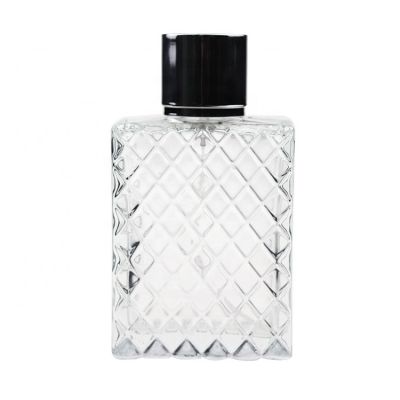 Wholesale High Quality Glass Square Refillable Perfume Empty Bottles 50ml