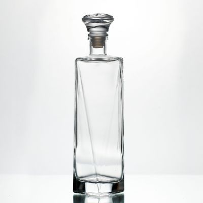 Whiskey Brandy 500ml Flint Glass Bottles For Liquor 