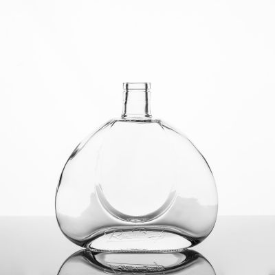 Wholesale Customized Transparent Clear Liquor Bottle Brandy XO Glass Bottle For Sale 