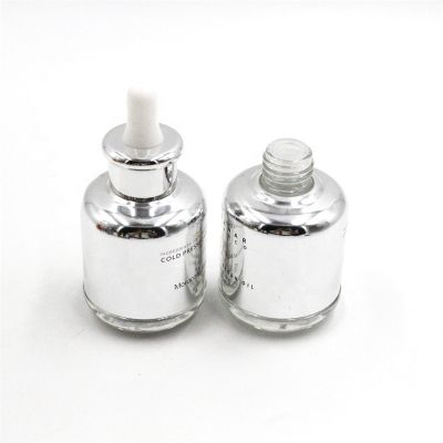 30ml 50ml Customize Empty Cosmetic Container Bottle Glass Dropper Bottles Essential Oil Bottles 