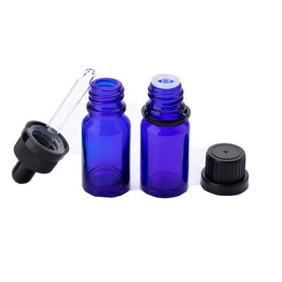 20ml glass Blue essential oil drop bottle