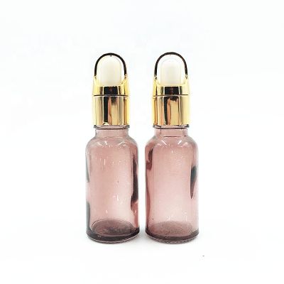 Hot selling custom glass bottle dropper glass essential oil bottle with golden lids