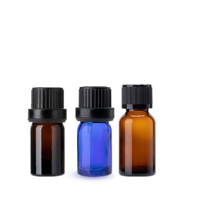 Hotest 5ml Blue Essential oil glass bottle with tamper evident caps 