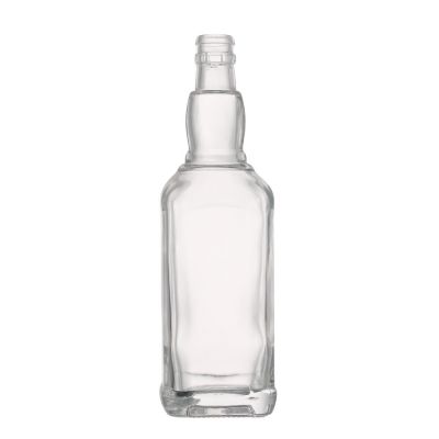 500 ml bulk extra flint round liquor whisky wine square glass bottle with crown