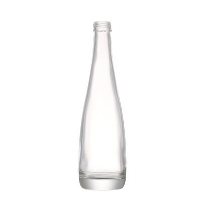 Custom Products Simple Round Clear Empty Liquor Wine Glass Bottles 350ml with Cork 