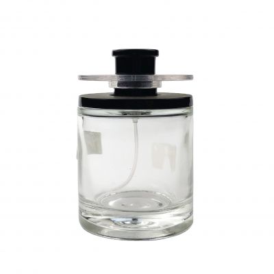 80ml transparent round perfume glass bottle