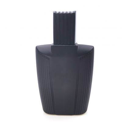 Custom 100ml Empty Perfume Packing Bottle Black Luxury Glass Scent Bottle