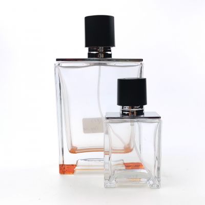 110ml transparent high quality sprayer glass perfume bottle 