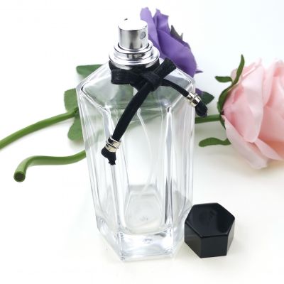 100ml manufacturers empty custom design crystal glass bottle perfume